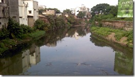 Nag River reflecting urban polution